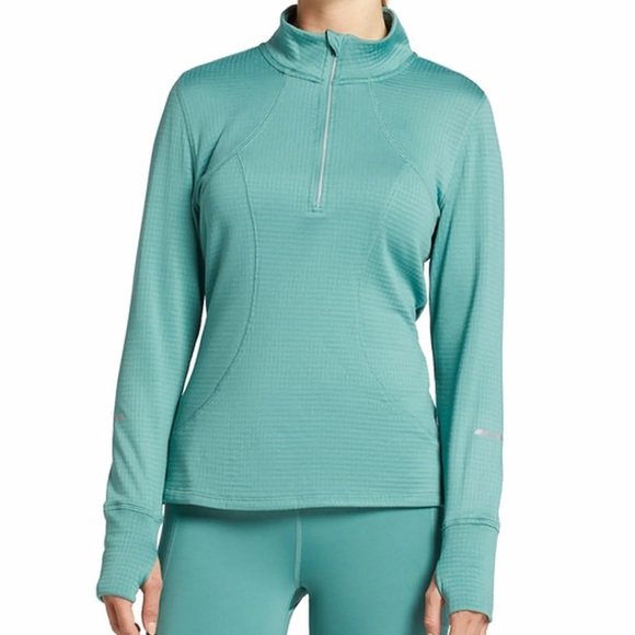 DSG Tops - DSG Women S Muted Algae Outdoor Moisture Wicking Run 1/2 Zip Pullover NWT